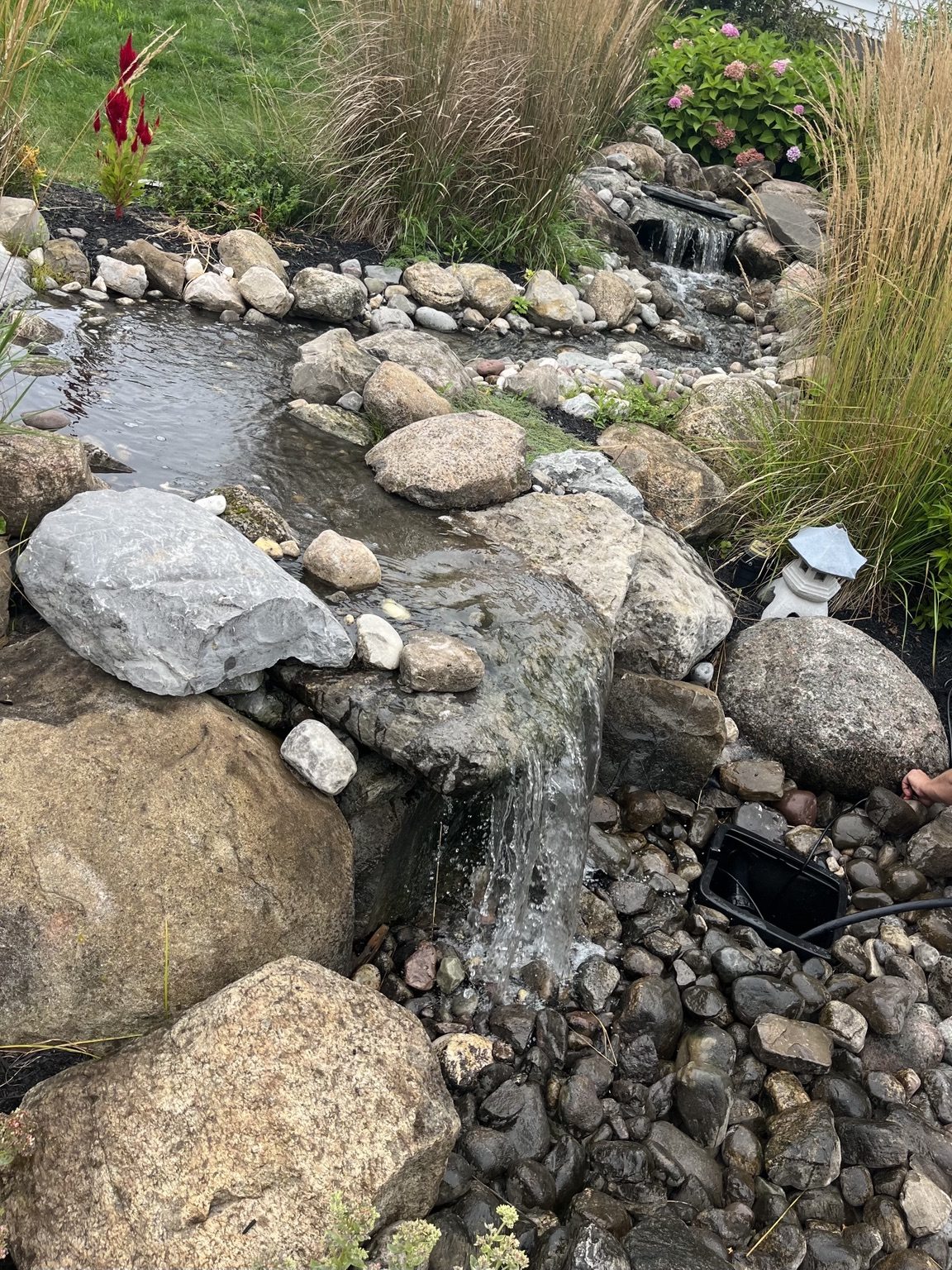 Natural stone stream