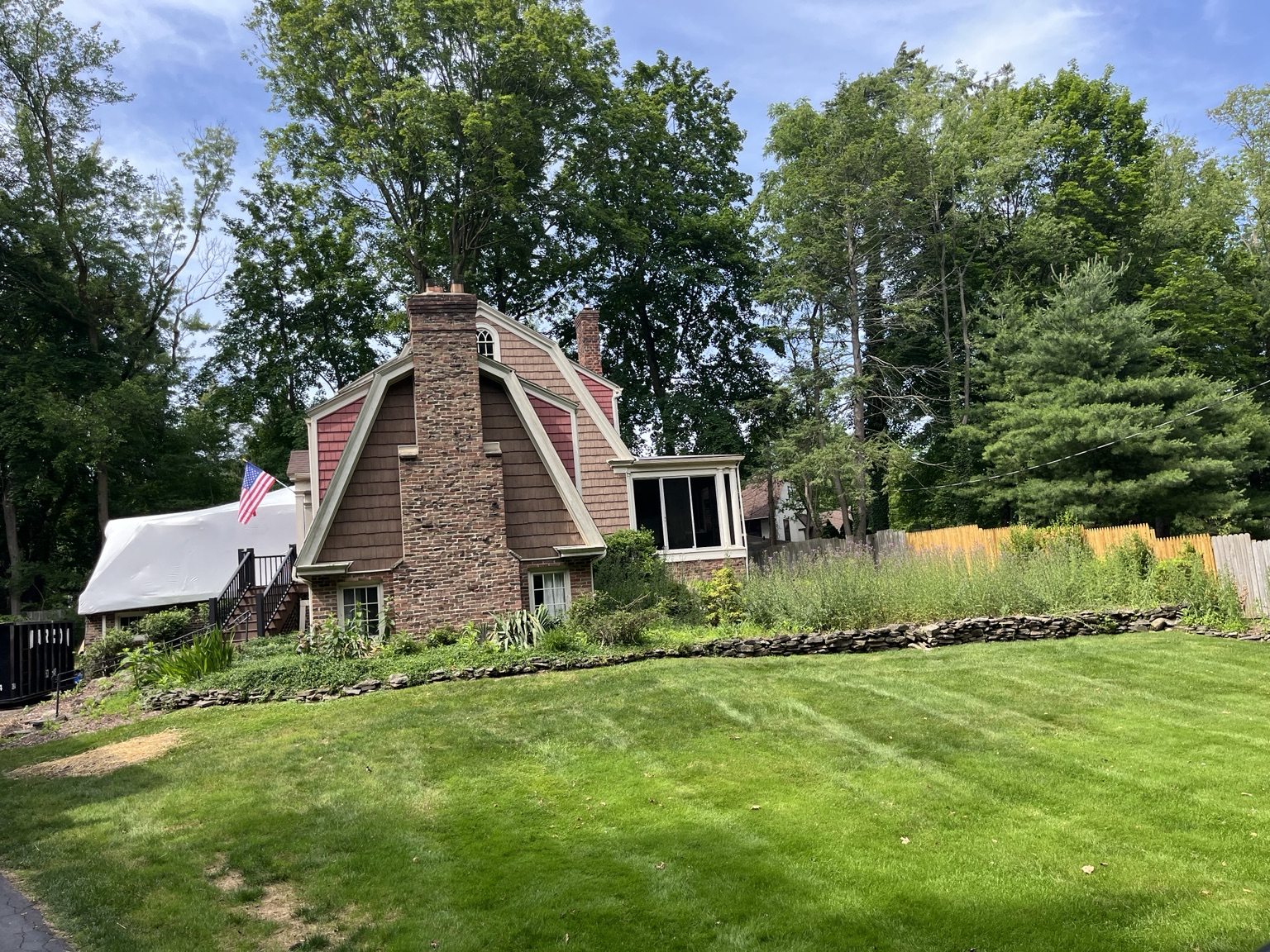 Finished lawn and landscape
