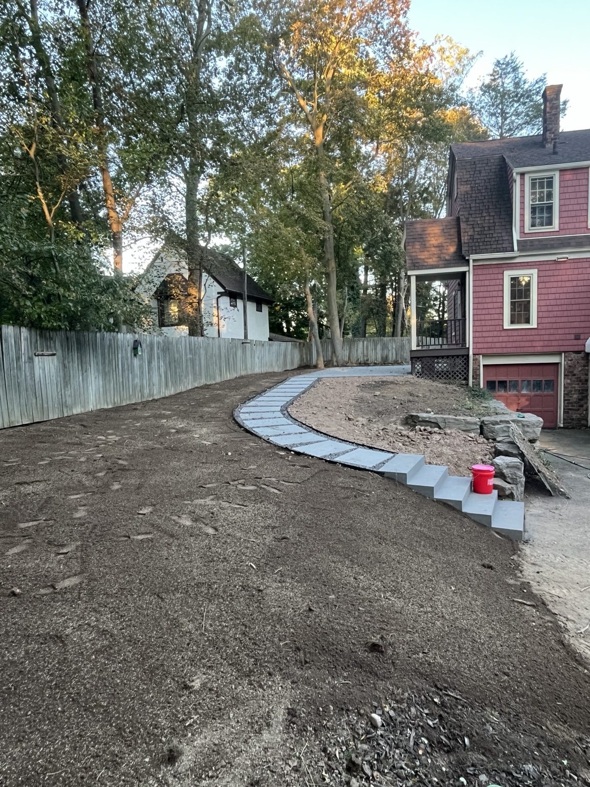 Stone walkway